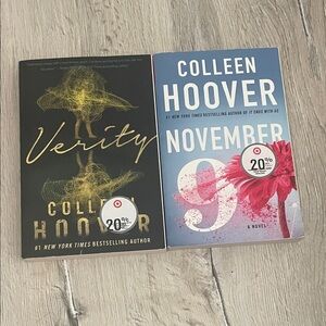Colleen Hoover Book Set - Verity and November 9
